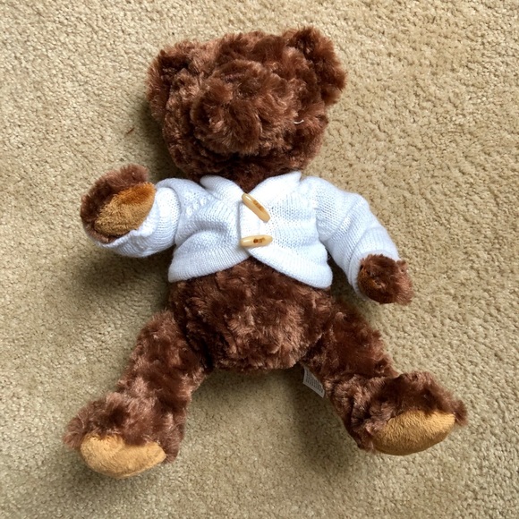 Stuffed Brown Bear With Sweater - Picture 3 of 4